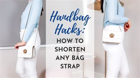 how to shorten purse strap|shorten bag strap without cutting.